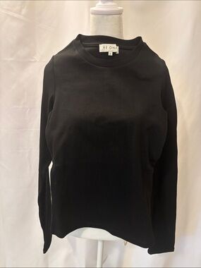 Re Ona Black Women's Top with Long Sleeves - size Small